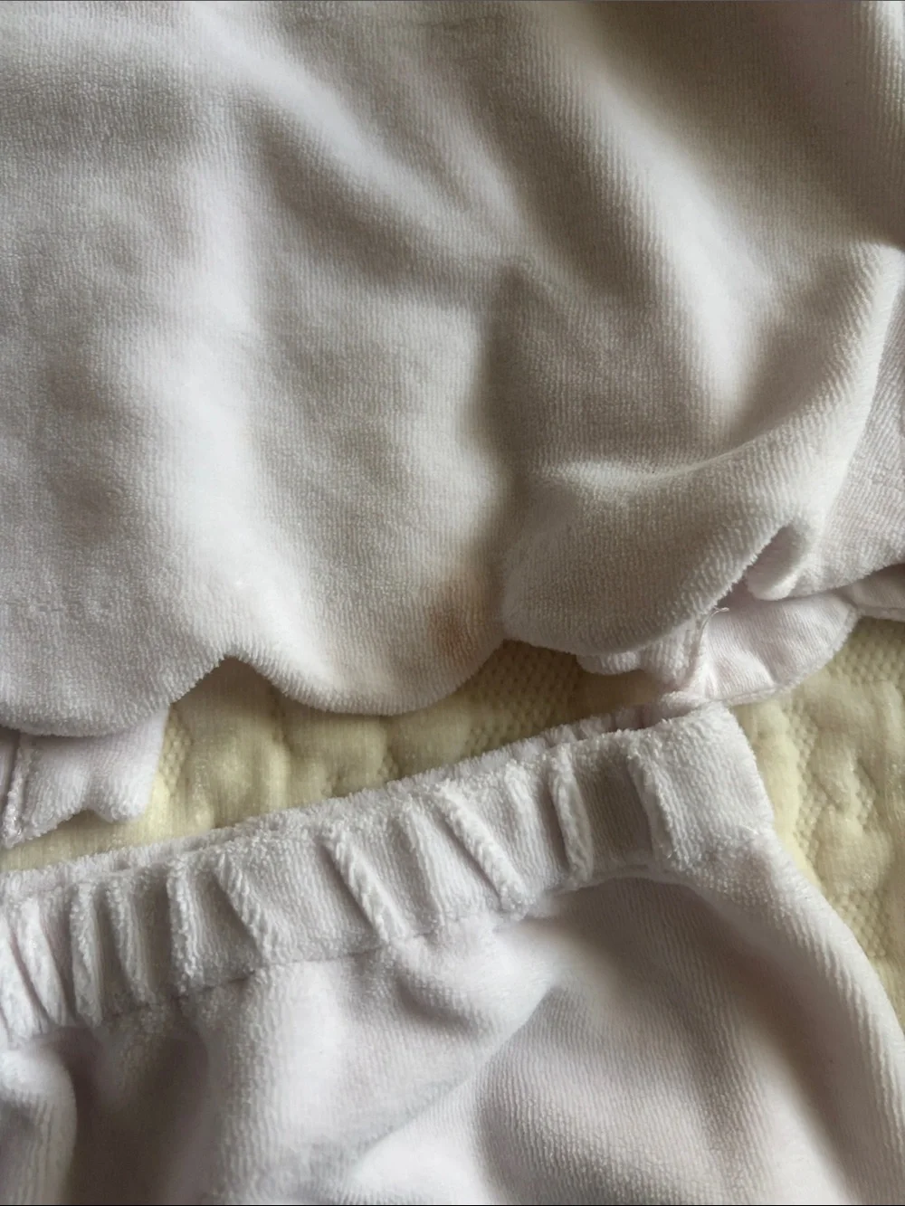 Baby Two-Piece Scalloped Top and Footed Pants - Pale Pink jacadi